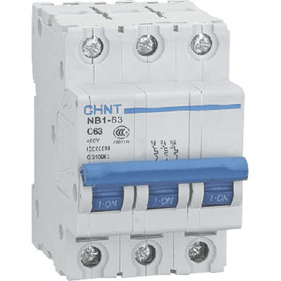 Chint Automatsikring 3-pol 32A B-Kar 10kA - Automatsikring Chint Automatsikring 3-pol 32A B-Kar 10kA - Automatsikring