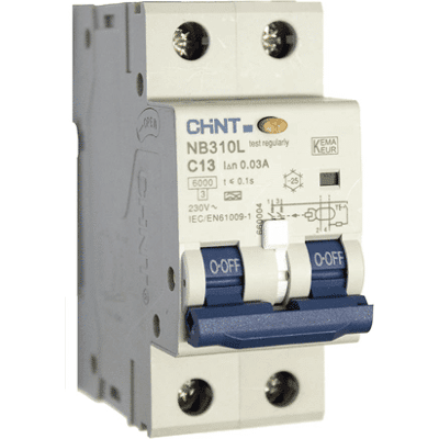 Chint Jordfeilautomat 2mod 2p 20a C-Kar 30ma Chint Jordfeilautomat 2mod 2p 20a C-Kar 30ma