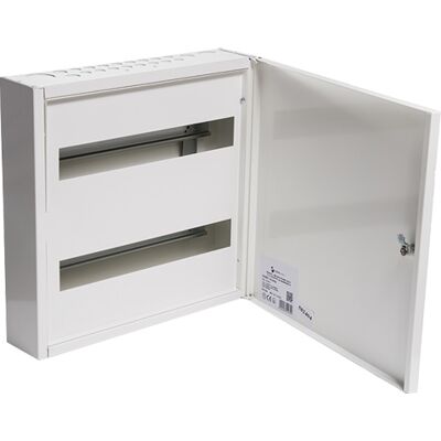 Flexibox Veggmontert 1 Rad 18 Moduler - Elektrisk Skap Flexibox Veggmontert 1 Rad 18 Moduler - Elektrisk Skap