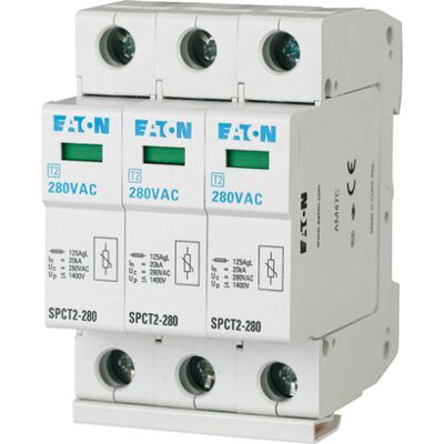 Eaton SPCT2-385/3 Overspenningsvern - 3P, 385VAC, Type 2 Eaton SPCT2-385/3 Overspenningsvern - 3P, 385VAC, Type 2
