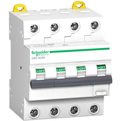 Schneider Jordfeilautomat Ic60 4p 32a 30ma C 10ka Schneider Jordfeilautomat Ic60 4p 32a 30ma C 10ka