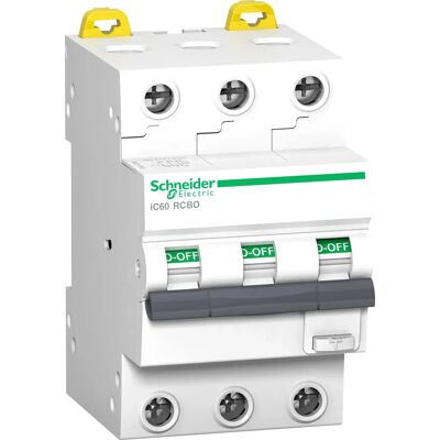 Schneider Jordfeilautomat Ic60 3p 16a 30ma C 10ka A9d17316 Schneider Jordfeilautomat Ic60 3p 16a 30ma C 10ka A9d17316