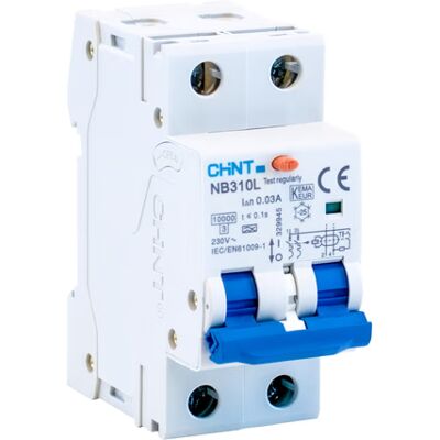 CHINT - NB310L - 30mA - Feilstrømsbryter CHINT - NB310L - 30mA - Feilstrømsbryter
