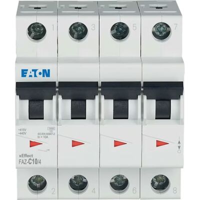 Eaton 279057 4P 10A Automatsikring - Industri & Hjem Eaton 279057 4P 10A Automatsikring - Industri & Hjem