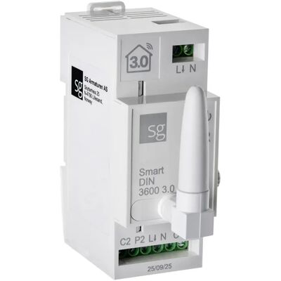 Sg Smart Din 3600 3.0 Bluetooth Relé Din-Skinne 16a 3600w Sg Smart Din 3600 3.0 Bluetooth Relé Din-Skinne 16a 3600w