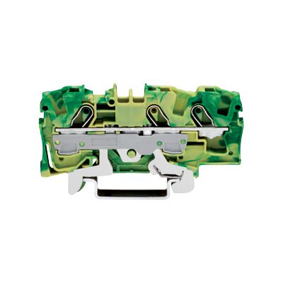 Wago 2006-1307 Jordrekkeklemme 3-Leder 6mm² Gul/grønn 25stk Wago 2006-1307 Jordrekkeklemme 3-Leder 6mm² Gul/grønn 25stk