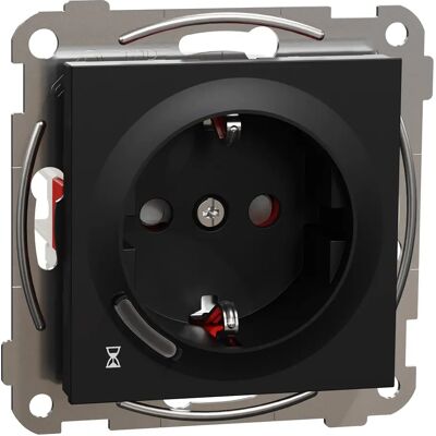 Elko Plus Enkel Stikkontakt Med Timer 16a Sort Elko Plus Enkel Stikkontakt Med Timer 16a Sort