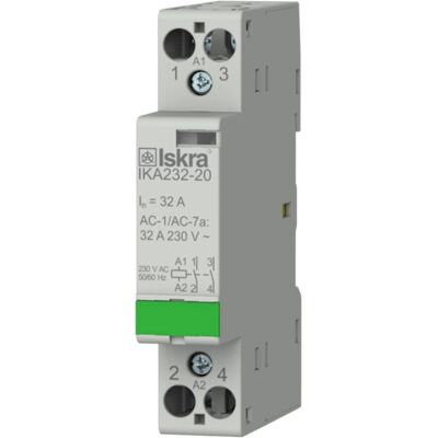 Kontaktor Iskra Ika232-20 2-Polet 32a 230v For Din-Skinne Kontaktor Iskra Ika232-20 2-Polet 32a 230v For Din-Skinne