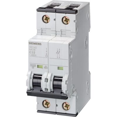 Siemens 10A 2-polig ledningsvern - C - 5SY5210-7 Siemens 10A 2-polig ledningsvern - C - 5SY5210-7