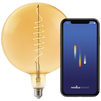 Nordlux Smart E27 G200 Dekorpære Ravfarget 380 Lm 2200 K Nordlux Smart E27 G200 Dekorpære Ravfarget 380 Lm 2200 K