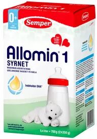 Allomin 1 syrnet morsmelkerstatning 0+ 700 gr