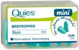 Quies Mini ørepropper skum - 3 par