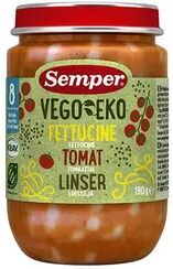 Semper Vego Eko Babymos m. fettucine, tomat, linser Ø - 8 mdr