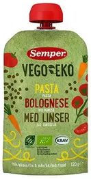 Semper Vego Eko Pasta Bolognese m. linser - 6 mdr