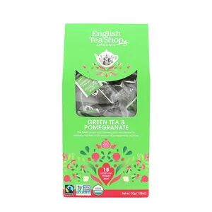 English Tea Shop Green Tea & Pomegranate fra English Tea Shop Ø – 15 pyramidepose