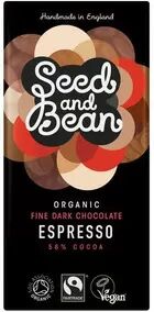 Seed and Bean Mørk Sjokolade 58% Kaffe Espresso Ø - 85 gr