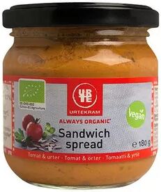 Urtekram Food Urtekram Sandwich spread tomat/urter Ø - 180 gr