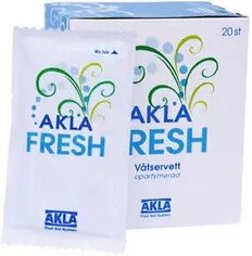 Akla Fresh Våtservietter - Uparfymert - 20 stk