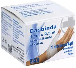 Akla Selvheftende Gasbind - 4 cm x 2,5 m