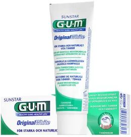 Gum Original White tannkrem - 75ml