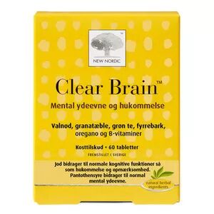 New Nordic Clear Brain - 60 tabletter