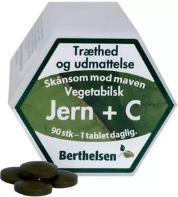 Berthelsen Naturprodukter Berthelsen Jern + C - 90 stk.