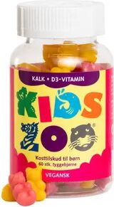 Kids Zoo Kalk + D Vitamin - 60 stk