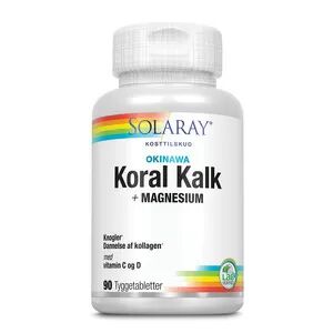 Solaray Koral Kalk m. vitamin C og D - 90 tabletter