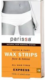 Parissa Wax Strips Face and Bikini - 16 stk.