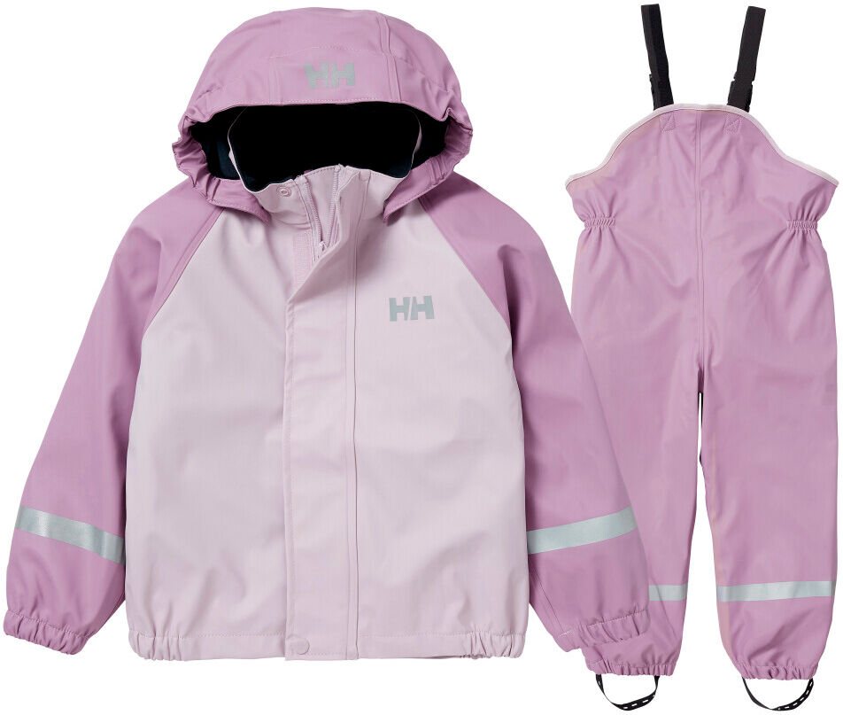 Helly Hansen K Bergen Fleece Regnsett Rosa Female