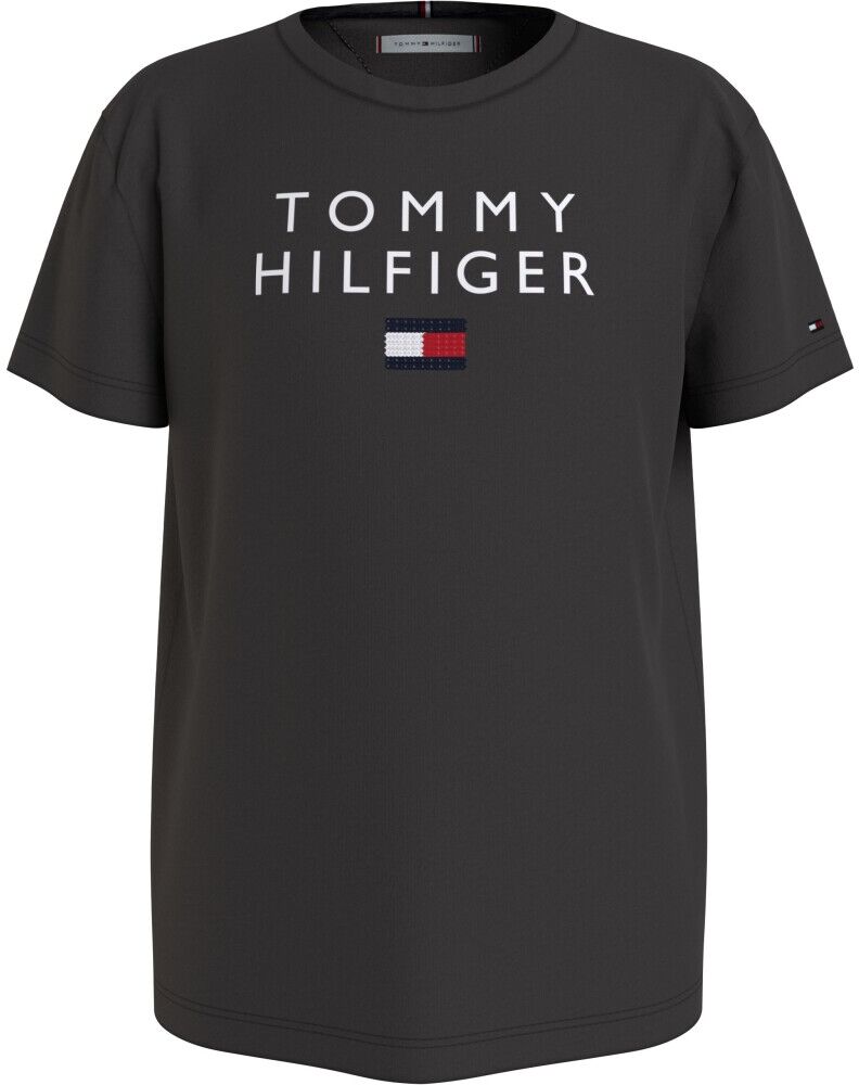 Tommy Hilfiger Sequins Tee S/S Sort Female