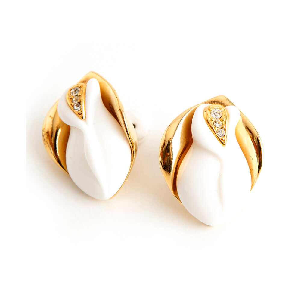 Kenneth Jay Lane Pre-owned flower earrings Hvit Female