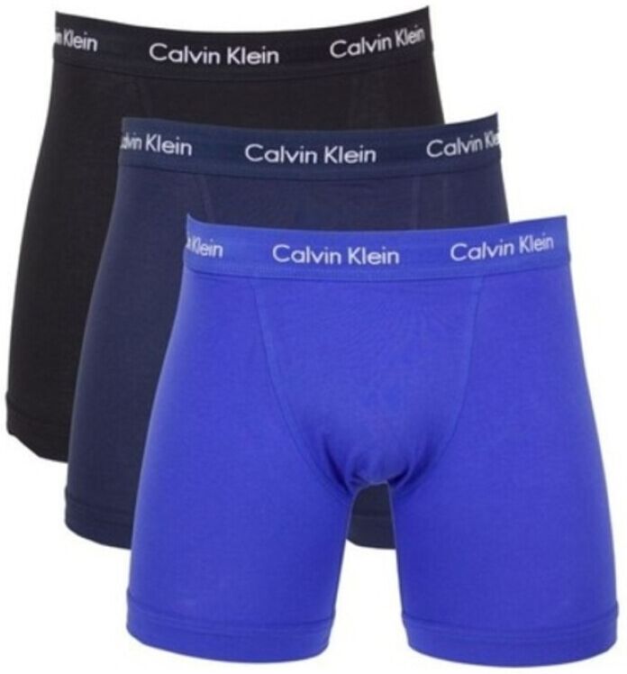 Calvin Klein Blå Ck Undertøy 3 Pk Boxer Undertøy Blå Male