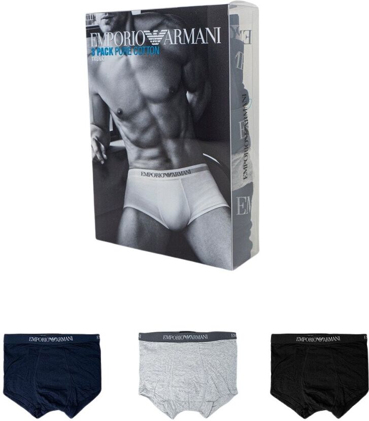 Emporio Armani Boxershorts 3-pack Sort Male