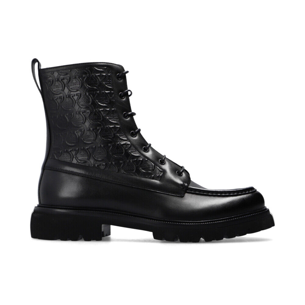 Salvatore Ferragamo Naval 2 leather ankle boots Sort Male