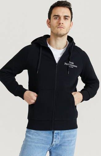 Peak Performance Hoodie M Original Zip Hood-Black Svart  Male Svart