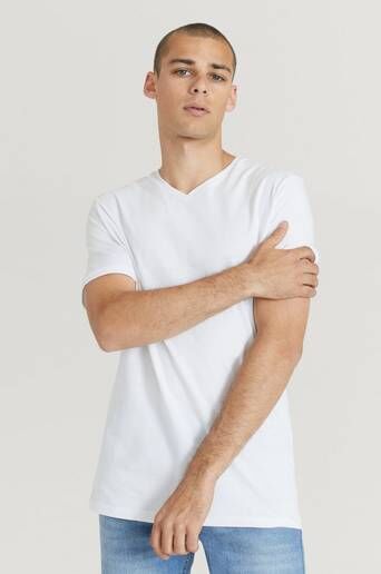 Studio Total T-Shirt Favourite V-Neck Tee Hvit  Male Hvit