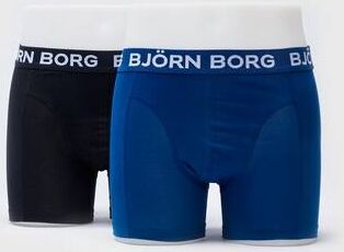 Björn Borg Boxershorts Noos Solids 2-Pk Blå  Male Blå