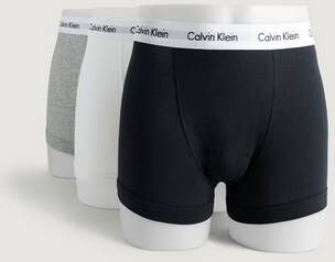 Calvin Klein Underwear Underbukser Cotton Stretch Trunk 3-Pk Grå  Male Grå