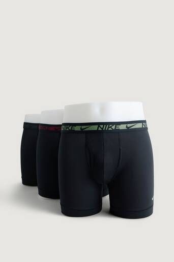 Nike Boxerbriefs 3-Pk Svart  Male Svart