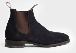 Rm Williams Boots Blaxland G Suede Brown Elast Navy Blue R9 Blå  Male Blå