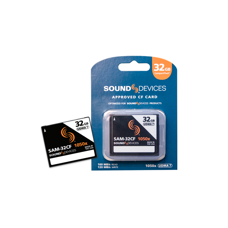 Sound Devices Sam-32cf 32gb Approved Compact Flash Card For Use