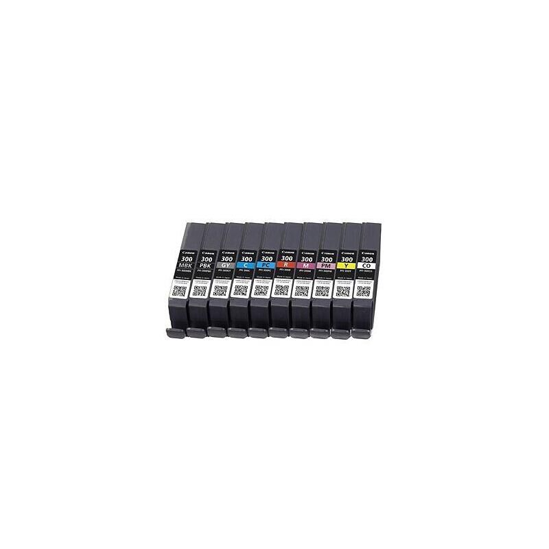 Canon Pfi-300mbk Matte Black Ink Matt Sort Blekk Til Imageprograf Pro-300