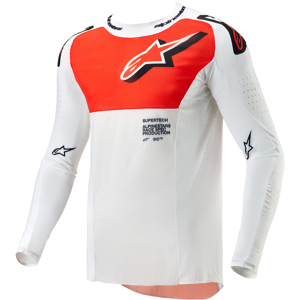 Alpinestars Crosstrøye  Supertech Ward Hvit-Varm Oransje