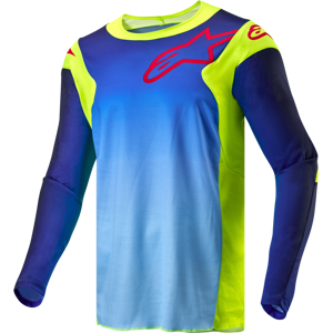 Alpinestars Crosstrøye  Racer Hoen Gul Fluo-Blå-Natt Marine