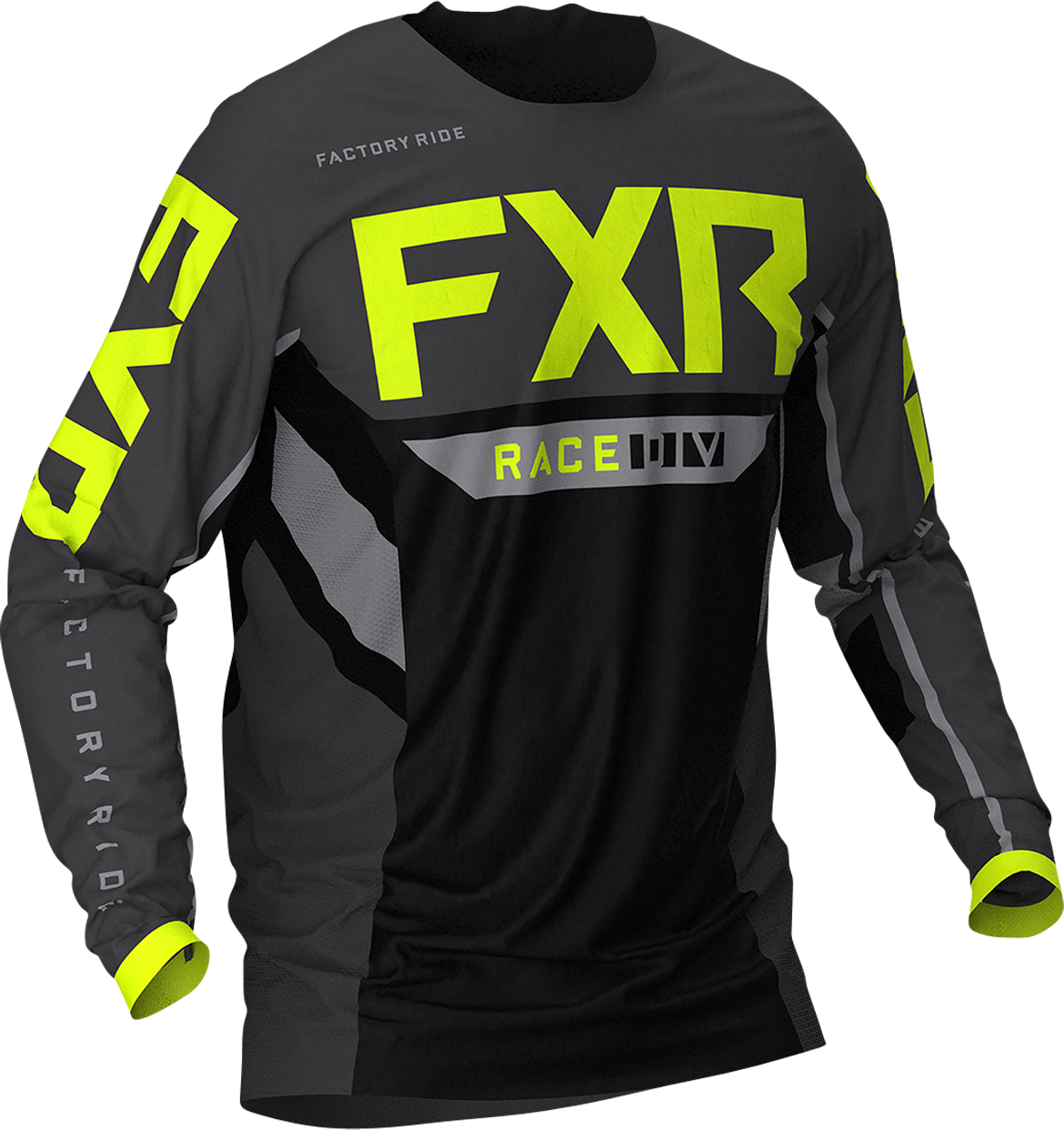 FXR Crosstrøye FXR Podium Off-Road Svart-Grå-HiVis