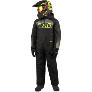 FXR Overall  Recruit Barn Svart-Kull-Hi Vis