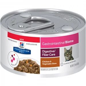 Hill's Prescription Diet Feline Gastrointestinal Biome Digestive Care/Fibre Care Stew Chicken & Vegetables 82 g