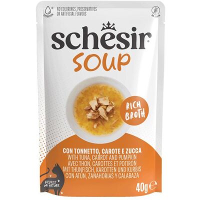 Schesir Kattsuppe Tunfisk Kylling Gresskar - Kattemat Schesir Kattsuppe Tunfisk Kylling Gresskar - Kattemat