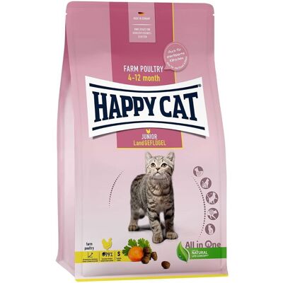 Happy Cat Supreme Young Junior Land-Fugl - Kattemat Happy Cat Supreme Young Junior Land-Fugl - Kattemat